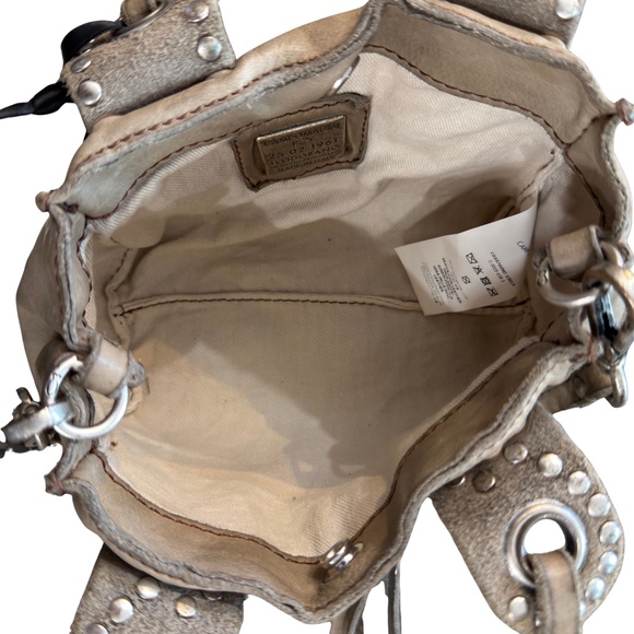 Beige Studded Campomaggi HandBag - Picture 3 of 3